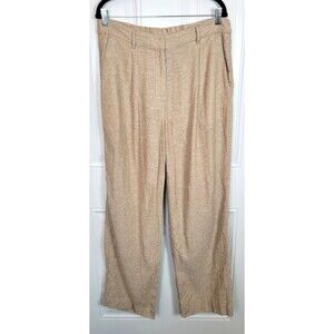 Old Navy Womens Tailored Linen Blend Pants Size L Full Length